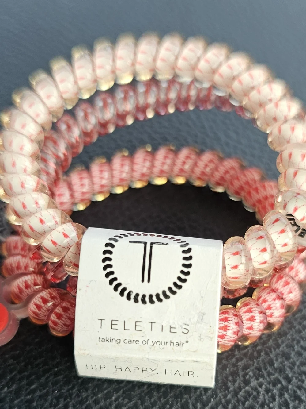 Teleties Red Coiled Hair Ties - Mixed Red Pack